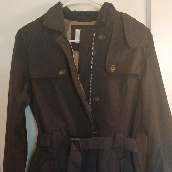 a new day Women's Navy Blue Belted Trench Coat - Picture 4 of 11